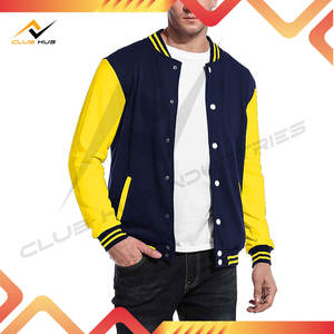 Chaqueta Varsity de Invierno Personalizada de Alta Calidad para Hombre, Lona Lisa, Algodón, Lana, Estilo Urbano - Product Image 2