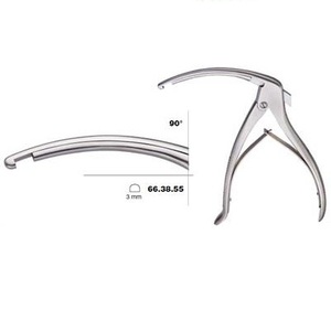 Poinçon osseux Antrum de haute qualité, poinçon dermique à coupe ascendante 90°, 85 mm (7,34 po) de longueur, largeur 4 mm, non stérile, réutilisable, rongeurs osseux - Product Image 5