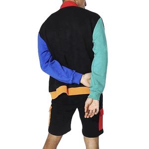 Econex Sports 2025 Personnaliser Color Block Survêtement Deux Pièces Ensemble Hommes Sweat à Capuche Pantalon de Survêtement Cargo Ensemble Multi Poches Personnalisé - Product Image 2