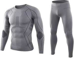 Conjunto de compresión elástica de talla grande más vendido, logotipo personalizado, conjunto de compresión transpirable y resistente al viento - Product Image 4