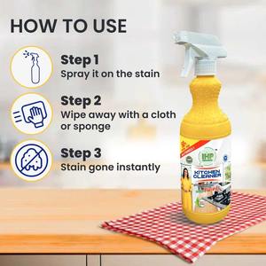 สเปรย์ทำความสะอาดครัวสำหรับขจัดคราบไขมันและน้ำมันออกจากเตา แผ่นหิน และกระเบื้อง พร้อมประสิทธิภาพการทำความสะอาดที่ทรงพลังและกลิ่นหอมสดชื่น - Product Image 3