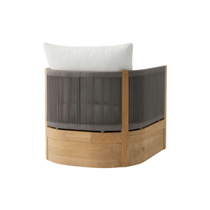 Sillón de Exterior de Lujo, Madera de Teca Sólida, Tejido de Cuerda Resistente, Cojines Acolchados de Lujo, Muebles de Patio Premium para Todo Clima - Product Image 2