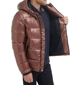 Winter Outdoor <b>Coats</b> Thick <b>Bubble</b> High Street Wholesale Custom Logo Men's Puffer Jacket With Hood Windbreaker Down Jackets - Product Image 4