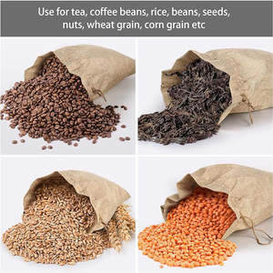 Stylish <b>Small</b> Jute Drawstring Jewelry Bags for Boutique and Handmade Product <b>Packaging</b> - Product Image 3