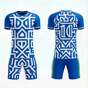 ชุดฝึกซ้อมฟุตบอลดีไซน์ใหม่ เสื้อและกางเกงขาสั้นฟุตบอลระดับมืออาชีพ ทนทาน คุณภาพสูง มีตัวเลือกขนาดตามสั่ง - Product Image 2