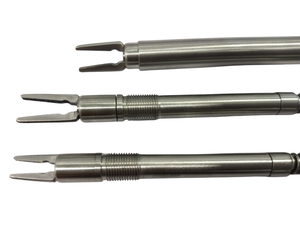 Applicateur de clips laparoscopiques en acier inoxydable à tige longue, à mâchoires 3-en-1, instrument chirurgical manuel ASW-25 certifié CE pour interventions laparoscopiques minimales - Product Image 2