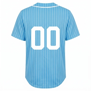 Camiseta Deportiva Personalizada al por Mayor para Equipos de Béisbol, Uniforme Ligero y Transpirable con Estampado Digital, 100% Poliéster, Manga Corta - Product Image 2