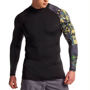 Rashguard de compresión de manga corta para Jiu Jitsu y MMA, totalmente sublimado y personalizado, para BJJ No-Gi, ropa de entrenamiento. - Product Image 1