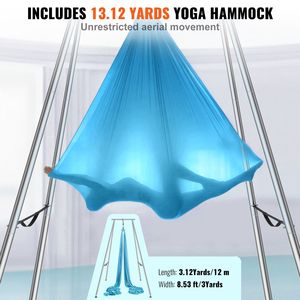 Professional 9.67 ft Height Aerial Yoga <b>Frame</b> <b>Swing</b> Stand with 13.1 Yards Yoga Hammock Max Capacity 551 Lbs - Product Image 4