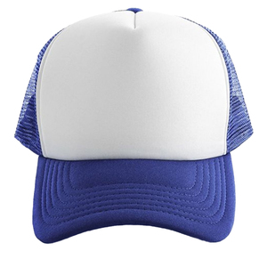 Custom Logo 5-Panel Polyester Trucker Hat for Sublimation Classic <b>Foam</b> Mesh Hip Hop for Cycling Outdoor Beach Activities - Product Image 6