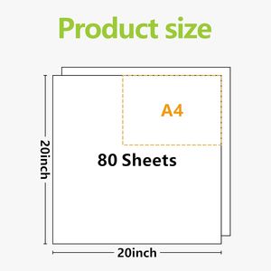 20x20 Inch White <b>Tissue</b> <b>Paper</b> Gift Bags Large Bulk Storage 80 Sheets for DIY Crafts Decoration Packaging <b>Paper</b> - Product Image 2