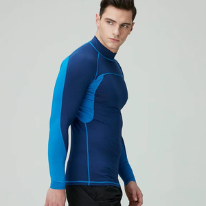 เสื้อแรชการ์ดแขนยาวป้องกันรังสียูวีสำหรับผู้ชายแบบ OEM สั่งทำพิเศษสำหรับเล่นเซิร์ฟและว่ายน้ำ - Product Image 6
