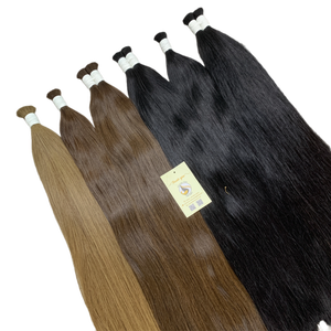 Haute qualité brun foncé Remy cheveux naturel droit en vrac cuticule aligné vente chaude corps vague eau vague Styles blanchi teint - Product Image 3