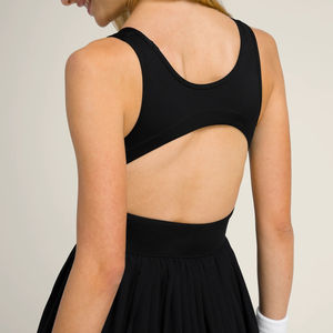 Vestido de Tenis Plisado Personalizado para Mujer, Vestido de Tenis Corto sin Mangas Estilo Preppy, Vestido Deportivo con Encaje, Atuendo Deportivo de Tenis OEM - Product Image 6