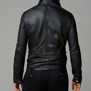 Vestes en cuir véritable pour hommes, respirantes, imperméables, personnalisables, style motard, vente en gros - Product Image 6