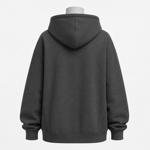 เสื้อฮู้ดดี้โอเวอร์ไซส์สำหรับผู้หญิง ออกแบบมาให้ให้ความรู้สึกสบายและทรงยืดหยุ่น เหมาะสำหรับคอลเลกชันสตรีทแวร์ ชุดลำลอง และกิจกรรมพักผ่อน - Product Image 3
