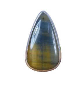 Bague Tigre en Argent Sterling 925 avec Pierre Naturelle Ronde Taille Brillant et Sertissage Griffe – Cadeau pour Elle et pour Enfants - Product Image 1