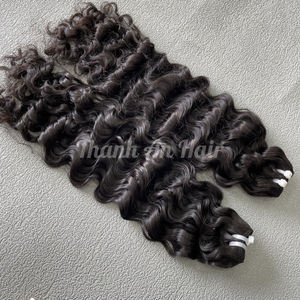 Venta de viernes negro, máquina rizada rusa vietnamita cruda, cabello humano Remy de doble trama, teñido, envío inmediato, cabello vietnamita - Product Image 1