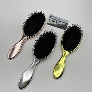 Brosse à cheveux massante à coussin d'air en nylon et poils de sanglier électroplaqués, personnalisable avec logo, haute qualité, pour extensions capillaires, service OEM - Offre Spéciale - Product Image 2