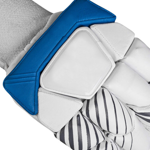 Gants de frappe de cricket en cuir Pittards professionnels personnalisés, légers, haute protection, rembourrage gris glacé, protège-mains de frappe. - Product Image 5