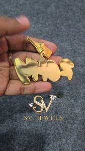 Pendentif Hip Hop en argent 925 plaqué or, style Remy, avec moissanite VVS1 et chaîne à maillons, pour homme et femme, idéal pour mariage et fiançailles - Product Image 2