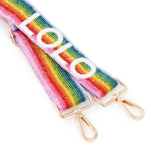 Correas de Bolso Personalizadas con Cuentas Metálicas de Arcoíris, Correa de Bolso con Estrellas, Accesorios de Moda Coloridos - Product Image 1