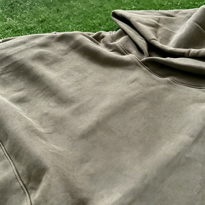100%Cotton 450g Grey Hoodies Sweatshirts Casual <b>Pullover</b> <b>Men</b> Heavyweight Oversized Puff Printing Logo Y2K Rhinestone Top Version - Product Image 2