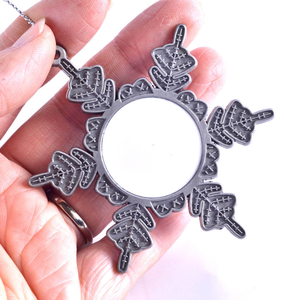 Adornos Navideños Personalizados de Metal para Sublimación, Copos de Nieve para Decoración de Árboles de Navidad - Product Image 2