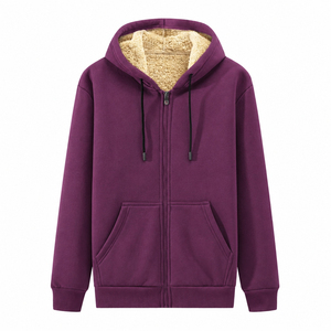 Sweat-shirt à capuche épais et doublé polaire pour homme, coupe ample, avec impression numérique, 100 % coton, anti-boulochage, uni, 400 g - Product Image 6