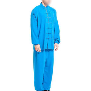 Tenue d'arts martiaux unisexe pour enfants, haut à manches longues et pantalon en satin, costume de Kung Fu pour la performance - Product Image 5