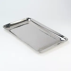 Plateau de service en laiton brillant fait main, moderne, multifonctionnel, pour mariages, événements, restaurants, hôtels, luxe et restauration - Product Image 1