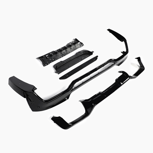 Diffusore Posteriore a Doppia Uscita Stile M Sport in ABS Nero Lucido per <span class=keywords><strong>BMW</strong></span> <span class=keywords><strong>X4</strong></span> G02 <span class=keywords><strong>2018</strong></span>-2020 - Product Image 5