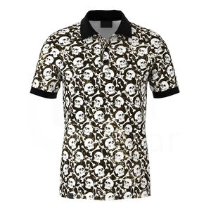 Camiseta de Golf de secado rápido Unisex para Polo, tejido de punto transpirable de calidad, diseño de calavera impreso para hombres y mujeres, novedad - Product Image 1