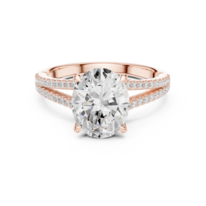 แหวนแต่งงานแฟชั่น Aries Jewel ทอง 14K แบบแยกส่วน แหวนทองคำแท้ 14K เพชรทรงรี 2.5 กะรัต เพชรเพาะเลี้ยงในห้องปฏิบัติการ IGI ของขวัญวันครบรอบ - Product Image 5