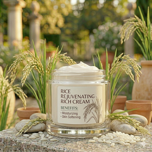 Crème de nuit riche régénérante au riz, niacinamide et collagène, anti-âge, formulée en Corée - Product Image 1