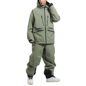 Nouvelle arrivée Combinaison de ski unisexe à logo personnalisé, isolation en polaire écologique, imperméable, jupe de ski amovible, fermeture éclair, anti-UV - Product Image 3