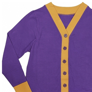 Cárdigan de punto personalizado con cuello en V para mujer, lana/cachemira gruesa, diseño clásico griego de hermandad, informal de invierno, corte regular - Product Image 2