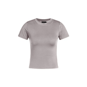 Ladies Cotton T-Shirt Wholesale Casual O Neck Short Sleeve Plain Solid Color Comfortable OEM Custom Women's Top From BD - Product Image 6