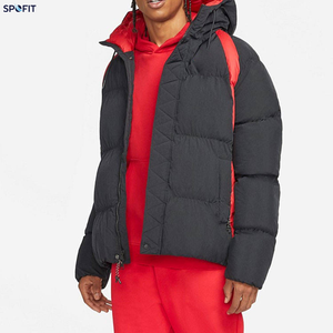 <b>Men's</b> Winter Puffer Jacket Hooded Down Coat Waterproof Outerwear for Outdoor Wear - Product Image 3