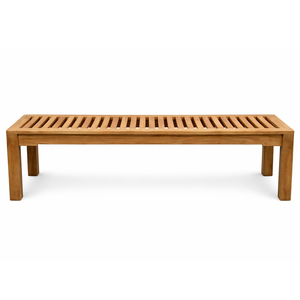 Banco de Jardín Rectangular de Madera de Teca Indonesia, Elegante, Tradicional, de Lujo, Duradero, Resistente al Agua, para Villa, Casa de Campo, Terraza, Espacios Públicos - Product Image 2