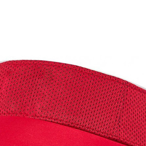Casquette de golf unisexe en maille rouge avec visière, fermeture auto-agrippante réglable, couleur unie, style décontracté, printemps-été - Product Image 2