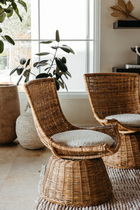 Silla de Ratán Natural de Vietnam 100% Ecológica, Diseño Moderno y Elegante Tipo Puff Europeo, Color Personalizado, para Sala de Estar o Exteriores - Product Image 2