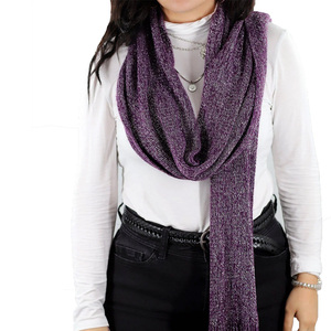 Luxury Lurex Scarf Metallic Shimmer <b>Shawl</b> Lightweight Soft <b>Wrap</b> Fashion Hijab Party Scarf Wholesale Custom Design for Women - Product Image 3