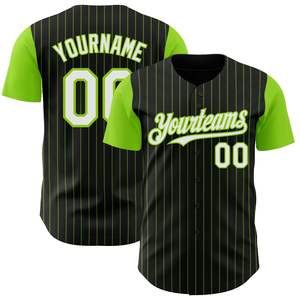Maillot de baseball respirant bicolore 100 % polyester à manches courtes avec logo imprimé sur le devant, sublimation OEM pour l'été et toutes les saisons - Product Image 3