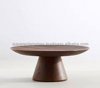 Support à gâteau rond en bois avec perles en bois Design support à gâteau plateau sur pied présentoirs de ferme pour café-bar, décor de cuisine