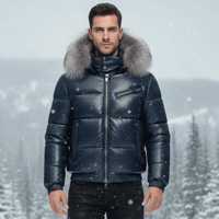 Veste d'hiver à capuche pour homme, fournisseur de marques privées personnalisées, marché américain en gros, imperméable, réversible, écologique