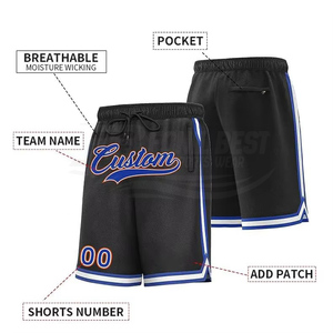 Pantalones Cortos Deportivos de Baloncesto para Hombre, de Algodón, Transpirables, Sublimados, con Cordón Ajustable, de Secado Rápido, Personalizables con Logotipo - Product Image 4
