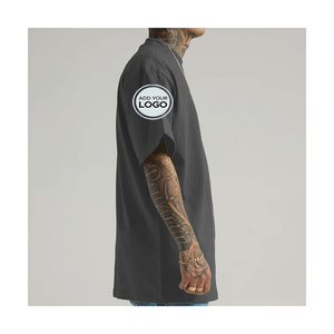 T-shirt vintage oversize style Shaka Wear, logo personnalisé, coton épais délavé à l'acide - Product Image 1