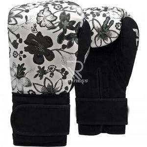 Gants de boxe OEM personnalisés avec logo sur mesure, en cuir imprimé, 10 oz, 16 oz, MMA, antidérapants, fermeture auto-agrippante, qualité supérieure - Product Image 4