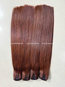 Extensions de cheveux en vrac, ondulés naturels, raides, multicolores, 100 % cheveux humains vierges Remy, double trame, vente en gros - Product Image 5